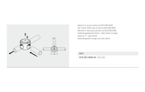 Verbinding T inox