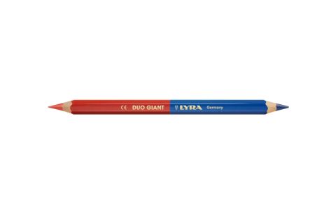 Potlood Duo Blauw/Rood 17.5cm 6.25mm