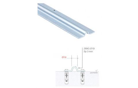 Rail opvijs o-groef dia 19 289 laag 6m