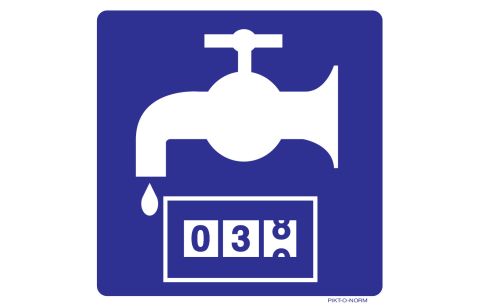 Pictogram Waterteller 150x150mm