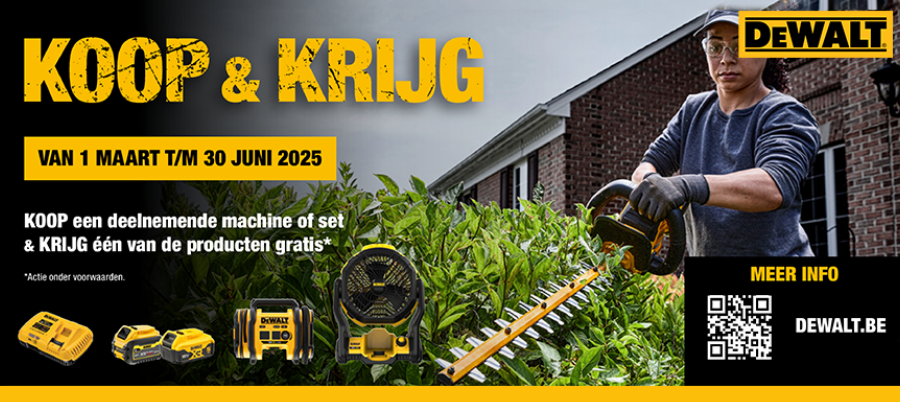 Koop & krijg tuinmachines Dewalt